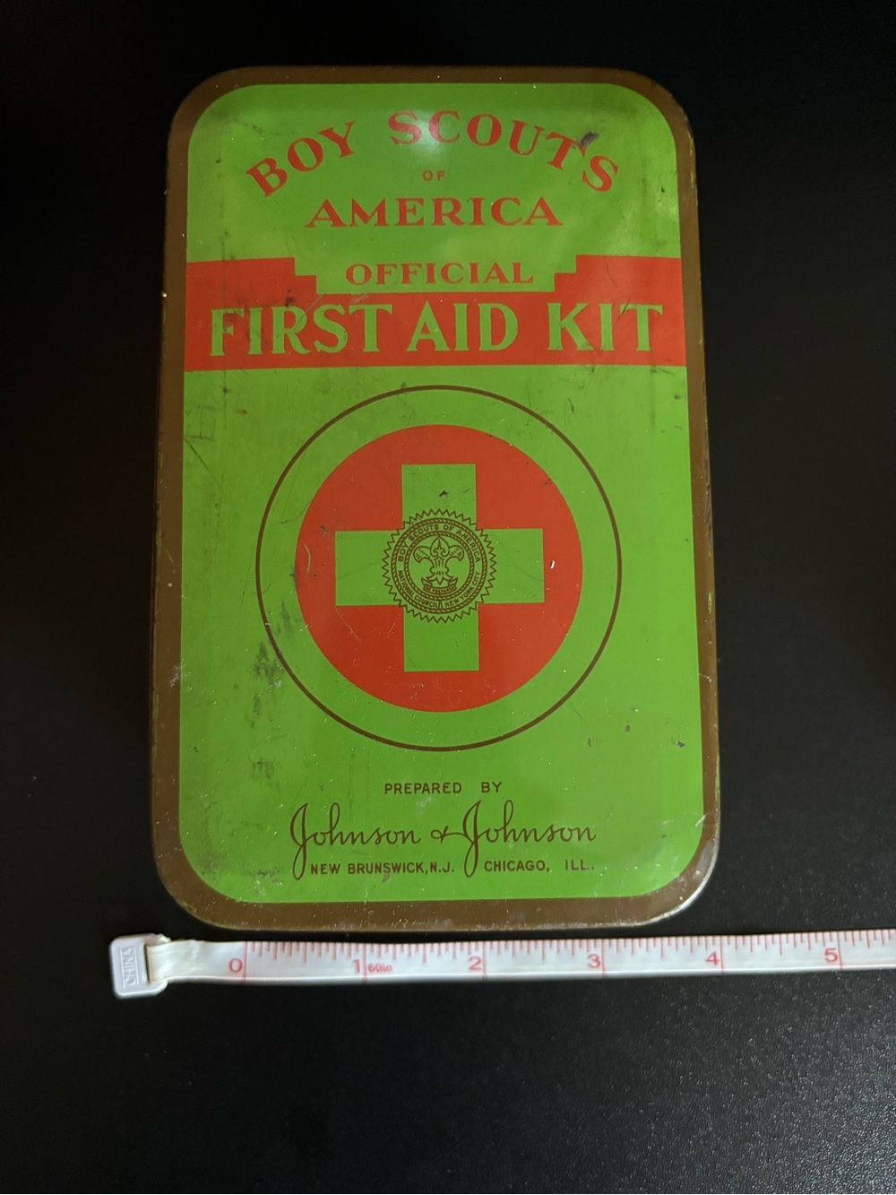 Vintage Boy Scouts of America Official First Aid Kit - Johnson & Johnson